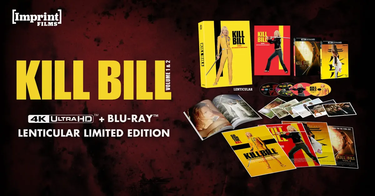 Kill Bill: Volume 1 & 2 Limited Edition 4K UHD Blu-ray Set Releasing Dec. 10 from Imprint Films