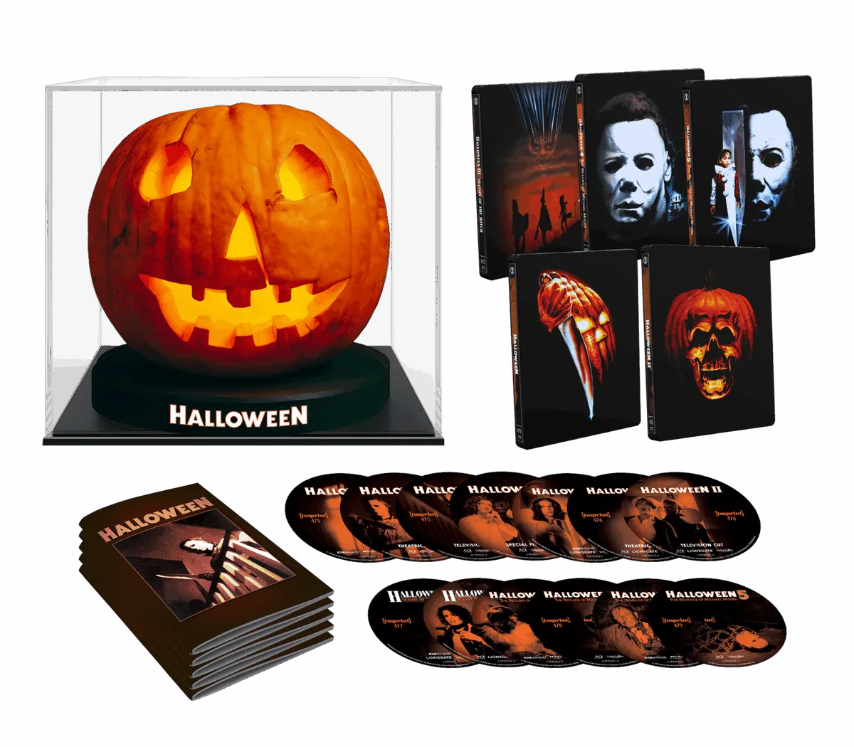 Halloween I–V 4K UHD + Blu-ray Jack O’Lantern Set from Imprint Releasing This October