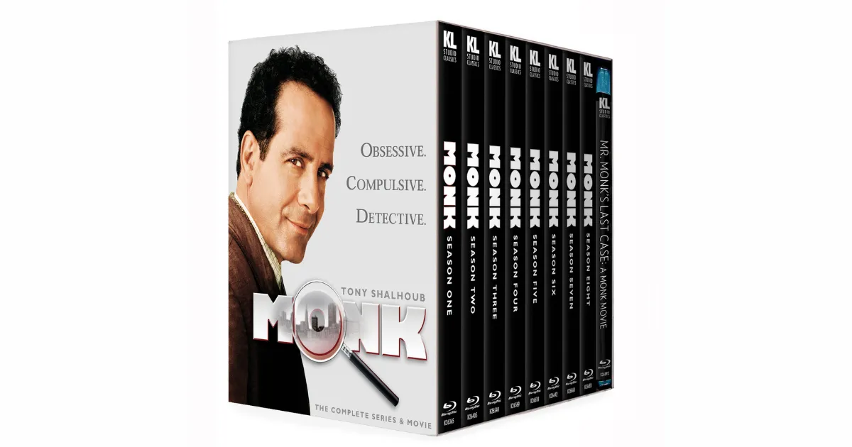 Monk: The Complete Series & Movie Blu-ray Releases November 2025 from Kino Lorber