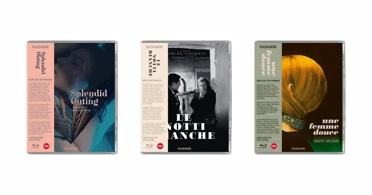 Radiance Films Announces December Blu-ray Releases: Splendid Outing, Le notti bianche, Une femme douce