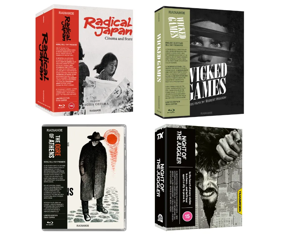 Radiance Films Announces November 2025 Blu-ray Lineup: Nagisa Oshima, Greek Satire, and More