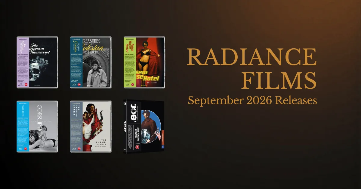 Radiance Films September 2026 Blu-ray and 4K UHD Releases Announced