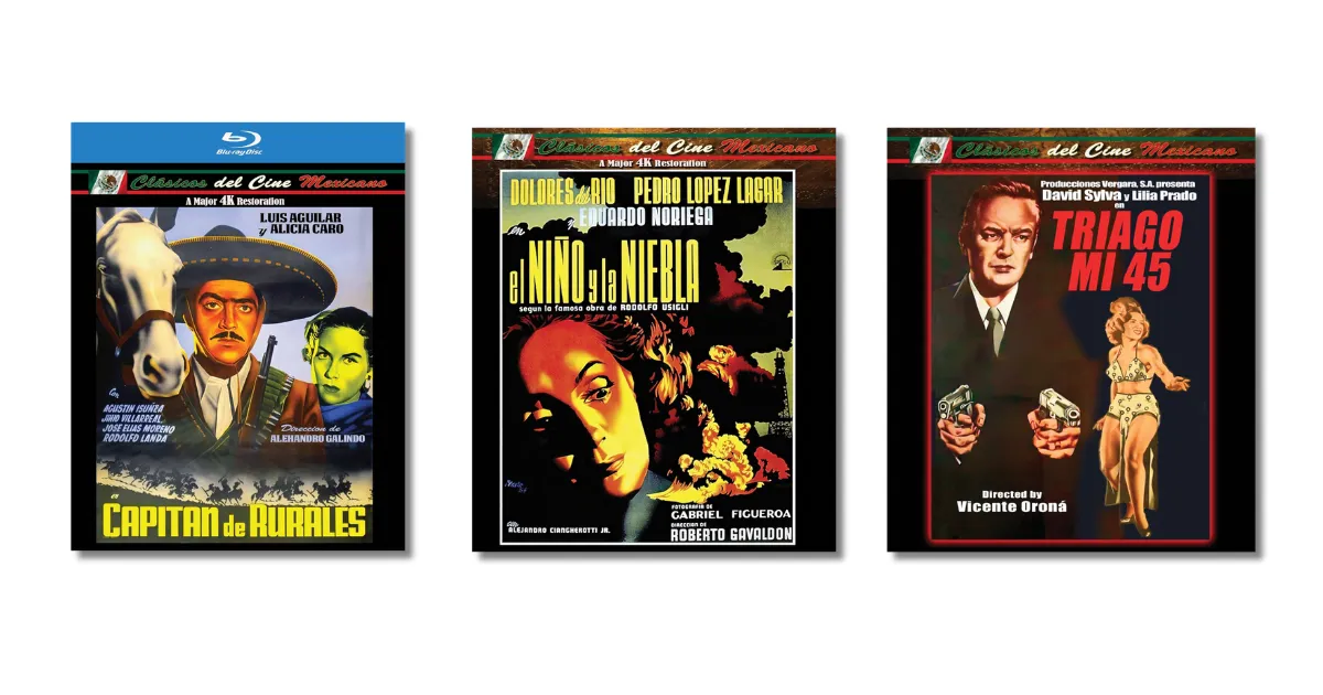VCI Entertainment is releasing three new Clasicos del Cine Mexicano Blu-rays in May