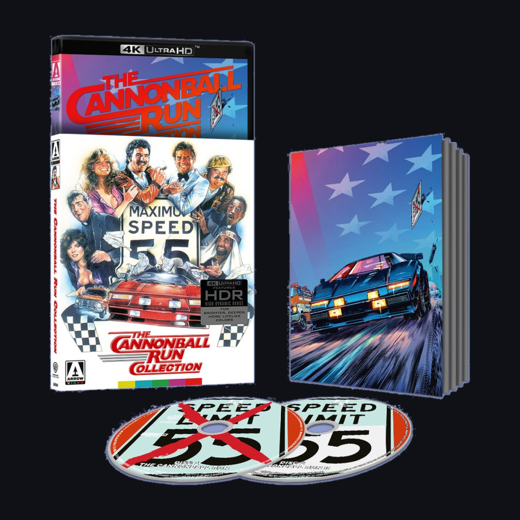 The Cannonball Run Collection 4K UHD cover art from Arrow Video